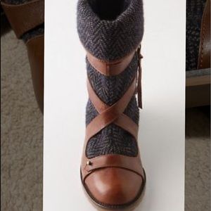 ♥️Rare Gorgeous Brown tweed style boots ❤️